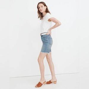Madewell High Rise Mid Length Denim Shorts